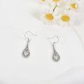 wholesale 925 Sterling Silver Teardrop Moonstone Dangle Earrings Gemstone s for Women Girls-0-4