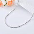 wholesale Sterling Silver Cubic Zirconia Simulated Diamond Tennis Necklace 14 26 -0-33