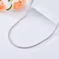 wholesale 925 Sterling Silver Green Cubic Zirconia Tennis Necklace 14-26 Chain Length  for Women and Men-0-33