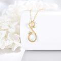 wholesale Gold 14K Yellow Gold Star Infinity Pendant Necklace for Women s-0-3