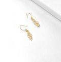 wholesale 14K Gold Celtic Knot Drop Earrings with Leverbacks - Elegant Fine s for Women-0-1