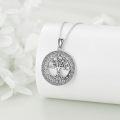 wholesale 925 Sterling Silver Viking Tree of Life Pendant Necklace Norse Runes  for Women Men-0-1