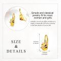 wholesale 925 Sterling Silver Gold Plated Honeybee Drop Dangle Hook Earring for Women Girls Gifts-0-2