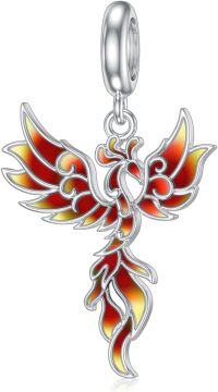 wholesale 925 Sterling Silver Phoenix Bird Pendant Necklace  for Women Girls-Phoenix
