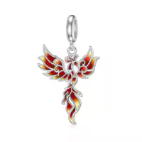 wholesale 925 Sterling Silver Phoenix Bird Pendant Necklace Wholesale  for Women Girls-Phoenix