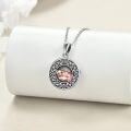 wholesale 925 Sterling Silver Photo Locket with Rose Gold Fox Pendant - Mother's Day Gift for Her-0-2