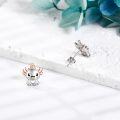wholesale 925 Sterling Silver Hypoallergenic Axolotl Stud Earrings for Women Girls - Cute Animal -0-2