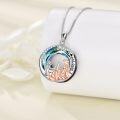 wholesale 925 Sterling Silver Swarovski Crystal Mother Daughter Piano Music Locket Necklace-0-2