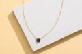 wholesale 14k Gold Cat Pendant Necklace Wholesale With Opal And Lab Diamond Ears-0-4