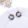 wholesale 925 Sterling Silver Rainbow Hummingbird Flower Drop Earrings Gift for Her-0-2