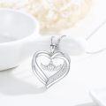 wholesale 925 Sterling Silver Angel Wing Heart Pendant Necklace for Pregnant Women and Mothers of Miscarried Babies-0-2