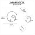 wholesale 925 Sterling Silver Spiral Wave Stud Earrings for Women Girls Minimalist-0-3