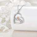 wholesale 925 Sterling Silver Horse Pendant Necklace with Believe in Yourself Engraving for Women Animal Lovers -0-2