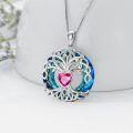 wholesale TOUPOP Gifts For Women 925 Sterling Silver Tree Of Life Birthstone Necklace With Crystal Birthday Jewelry Gifts For Women, Sterling Silver, No Gemstone -0-3
