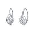wholesale 925 Sterling Silver Shamrock Clover Earrings, Hypoallergenic Nickel-Free Lead-Free, Ideal Gift for Women-0-0