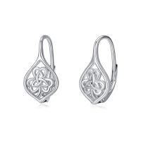 wholesale 925 Sterling Silver Shamrock Clover Earrings, Hypoallergenic Nickel-Free Lead-Free, Ideal Gift for Women-A Clover