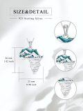 wholesale 925 Sterling Silver African Map Pendant Necklaces with Turquoise Stone and Animal Design Gifts for Men & Women-0-1