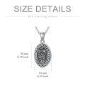 wholesale 925 Sterling Silver Oxidized Floral Oval Locket Bracelet With Filling Tool Set-0-20