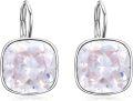 wholesale Sterling Silver Austrian Crystal Hypoallergenic Leverback Earrings Women s Gift-0-42