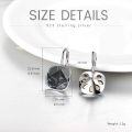 wholesale Sterling Silver Austrian Crystal Hypoallergenic Leverback Earrings Women s Gift-0-24