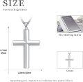 wholesale 925 Sterling Silver Cross Pendant Necklaces for Men & Women - Religious s for Baptisms and Weddings-0-3