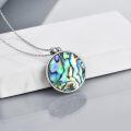 wholesale 925 Sterling Silver Tree Of Life Family Pendant Necklace Abalone Shell Oval Women Jewelry-0-2
