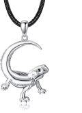 wholesale 925 Sterling Silver Dinosaur Pendant Necklaces for Men and Boys Gifts Unique Charm Jewelry-0-0