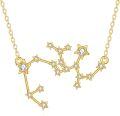 wholesale 14K Gold Star Constellation Necklace for Women - 36cm Chain Length-0-0