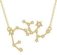wholesale 14K Gold Star Constellation Necklace for Women - 36cm Chain Length-Sagittarius Gold