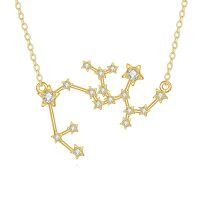 wholesale 14K Gold Star Constellation Necklace for Women - 36cm Chain Length-Sagittarius Gold