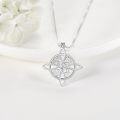 wholesale Sterling Silver Celtic Cross Witches Knot Pendant Necklace Amulet Gift-0-48