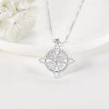 wholesale 925 Sterling Silver Moissanite Witches Knot Necklace Witch Jewelry for Women-0-48