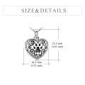 TOUPOP Sterling Silver Stone Custom Urn Locket Necklace For Ashes-0-3