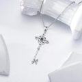 wholesale Sterling Silver Celtic Cross Witches Knot Pendant Necklace Amulet Gift-0-36