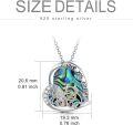 wholesale 925 Sterling Silver Mother's Day Gifts - Abalone Shell & Cubic Zirconia Cow Pendant Necklaces for Mom Daughter Wife Girlfriend-0-4