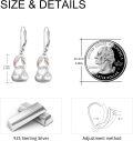 wholesale 925 Sterling Silver Rabbit Shape Hypoallergenic Leverback Dangle Earrings-0-2