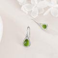 wholesale 925 Sterling Silver Teardrop Earrings Wholesale With Black Stones-0-3