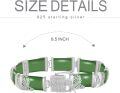 wholesale 18kt Gold Plated Sterling Silver Jade Bracelet for Women Fine Jewelry Gift-0-4
