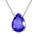 TOUPOP Sterling Silver Birthstone Necklace For Women Jewelry Gifts-0-0
