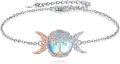wholesale 925 Sterling Silver Tree of Life Moonstone Bracelet for Women-0-0