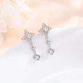 wholesale 925 Sterling Silver Hypoallergenic Star Moon Witch Drop Earrings for Women-0-1