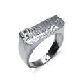 TOUPOP 14K Gold Star Ring Custom Engraved Name Gift-0-2