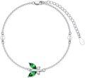wholesale 925 Sterling Silver Crystal Butterfly Adjustable Bracelet (7 9 )-0-0