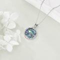 wholesale 925 Sterling Silver Abalone Shell Anchor & Cross Pendant Necklace for Women and Men-0-2