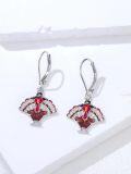 wholesale Sterling Silver Pumpkin Turkey Mushroom Dangle Earrings-0-7