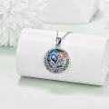 wholesale Sterling Silver Abalone Shell Celtic Knot Birth Flower Necklace for Women-0-2