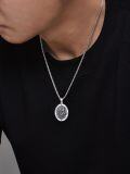 wholesale 925 Sterling Silver  Saint Raphael Prayer Pendant Necklace for Men & Women-0-4