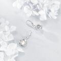 wholesale 925 Sterling Silver Pearl Twist Drop Earrings for Women-0-3