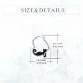 wholesale 925 Sterling Silver Cat Heart Hoop Dangle Earrings Cute s for Women-0-3