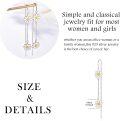 wholesale 925 Sterling Silver Daisy Flower Drop Earrings for Women Girls -0-4